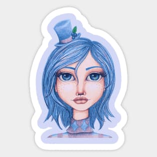 I Heart Blueberry Muffin Sticker